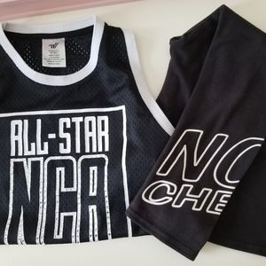NCA Nationals All Star Cheer Top Leggings YS YM